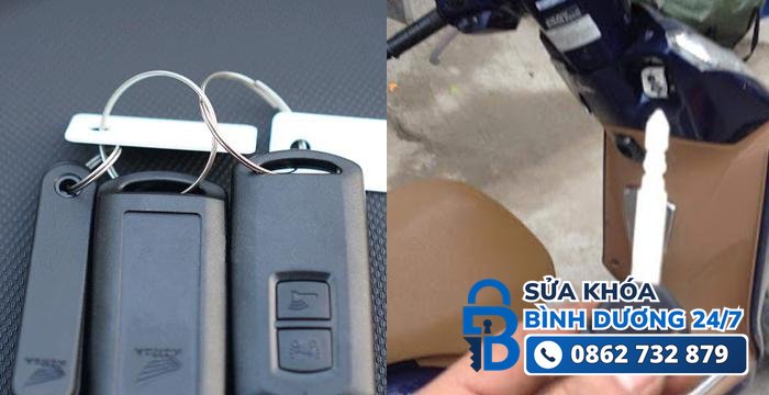 làm chìa khóa xe lead — thợ kiểm tra ổ khóa xe Honda Lead tại chỗ