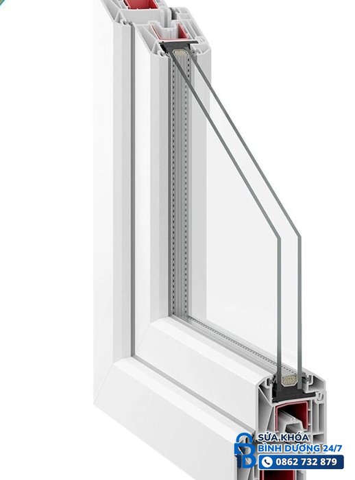 Cấu tạo lõi thép gia cường bên trong thanh nhựa uPVC của cửa nhựa lõi thép